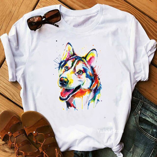 Watercolor Dog T-shirts