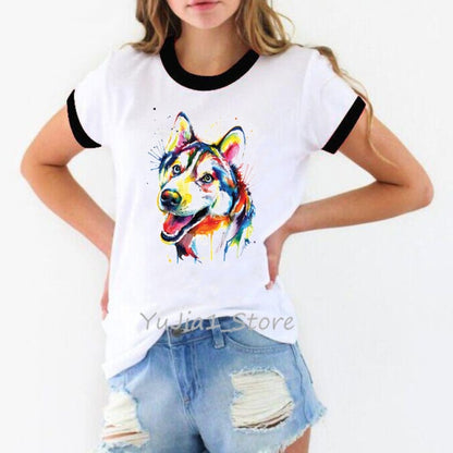 Watercolor Dog T-shirts