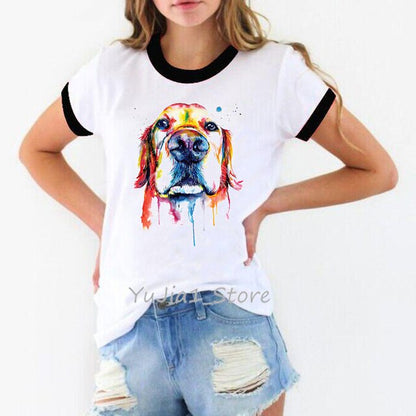 Watercolor Dog T-shirts