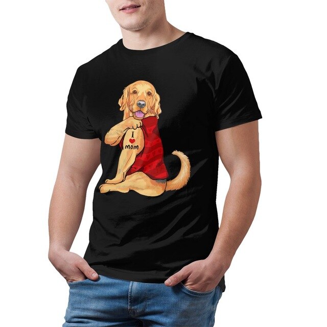 I love mom Golden Retriever T-shirt