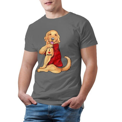 I love mom Golden Retriever T-shirt