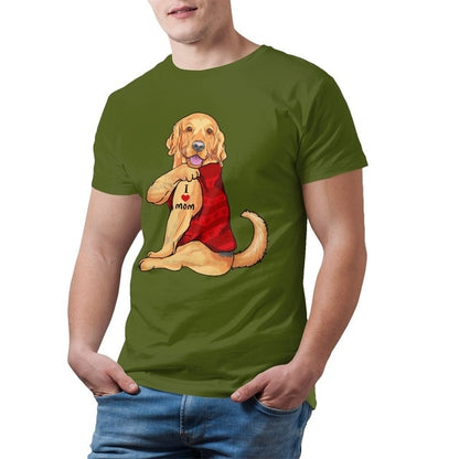 I love mom Golden Retriever T-shirt
